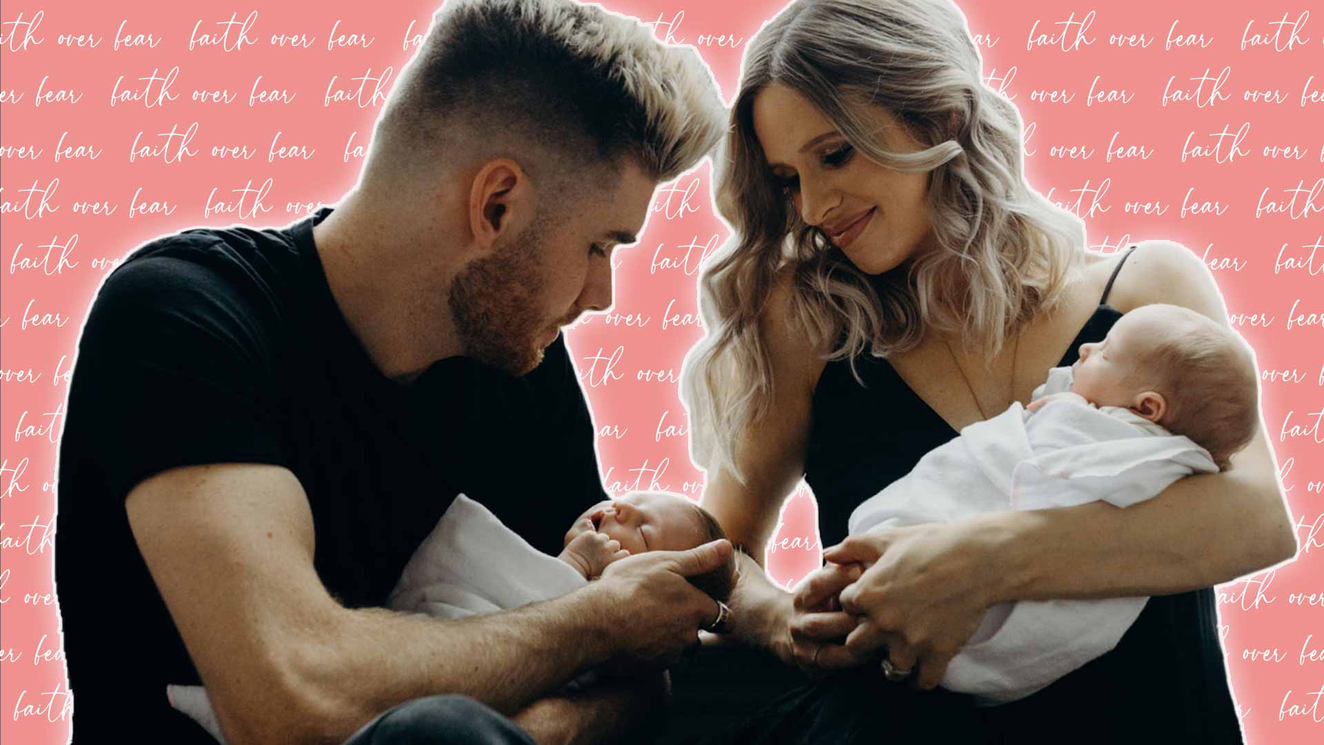 Colton Dixon & Wife Annie Hold Their Twin Girls