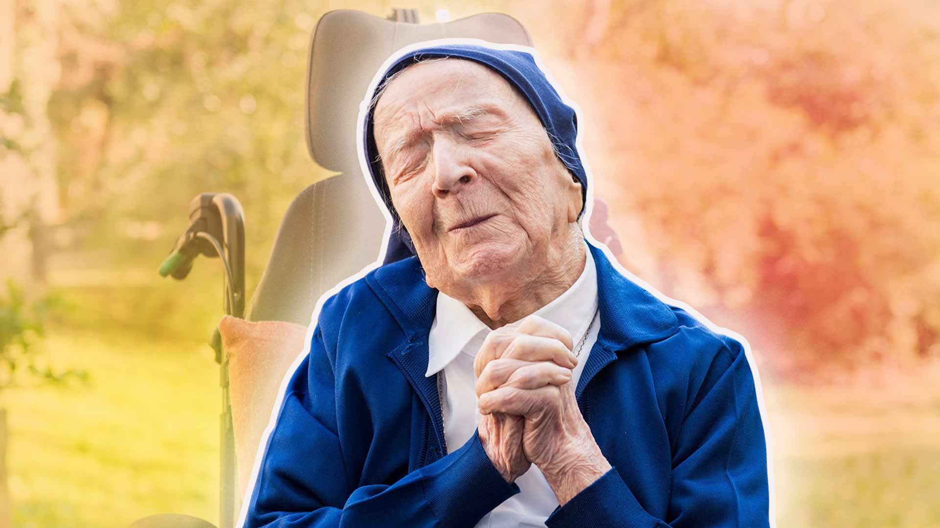 Sister Andre a French Nun Recovers from Coronavirus at the age of 117 years old second oldest person in the world