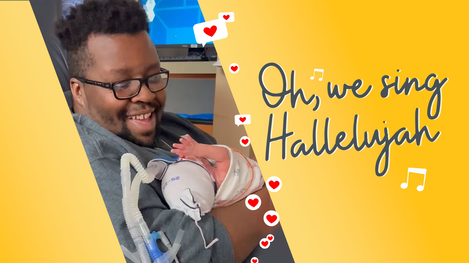 Dad Sings Worship to His Premature Baby in the NICU Goes Viral